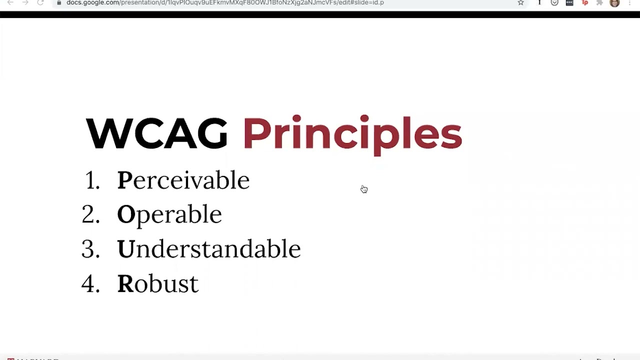 WCAG Basics Overview