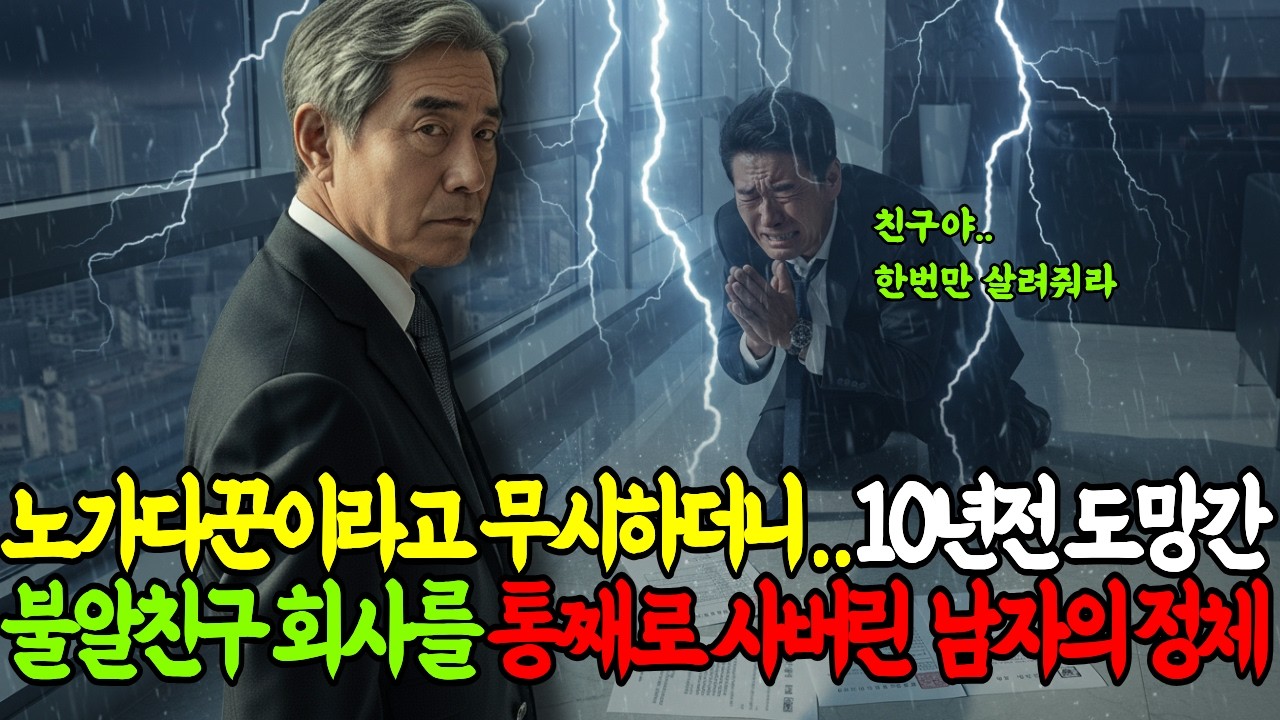 사기치고 해외로 튀었던 절친이 이제와서 살려달라고 하는 이유.. | 인생사연 | 반전사연 | 시니어사연 |