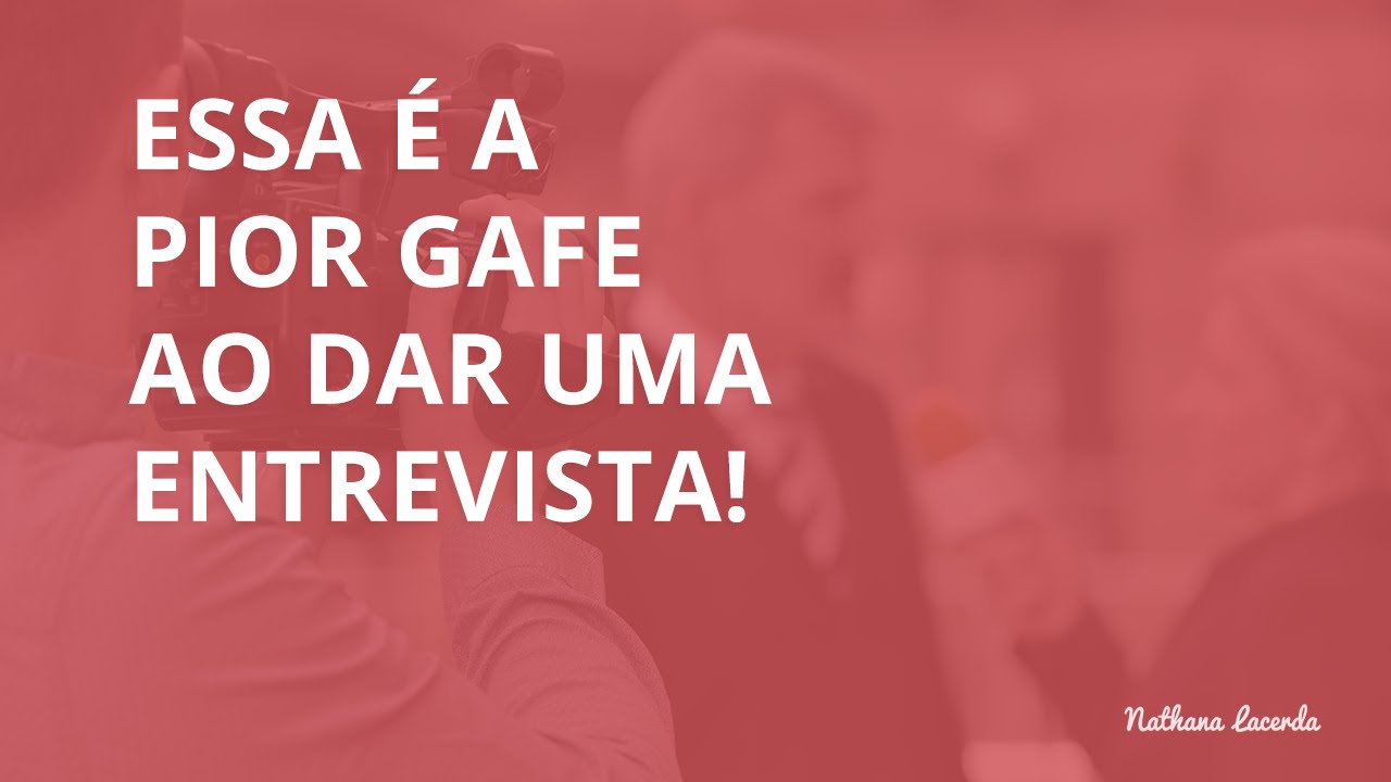 A PIOR coisa a se fazer na hora de DAR UMA ENTREVISTA (para a TV, Rádio, Revista, Jornal etc...)`