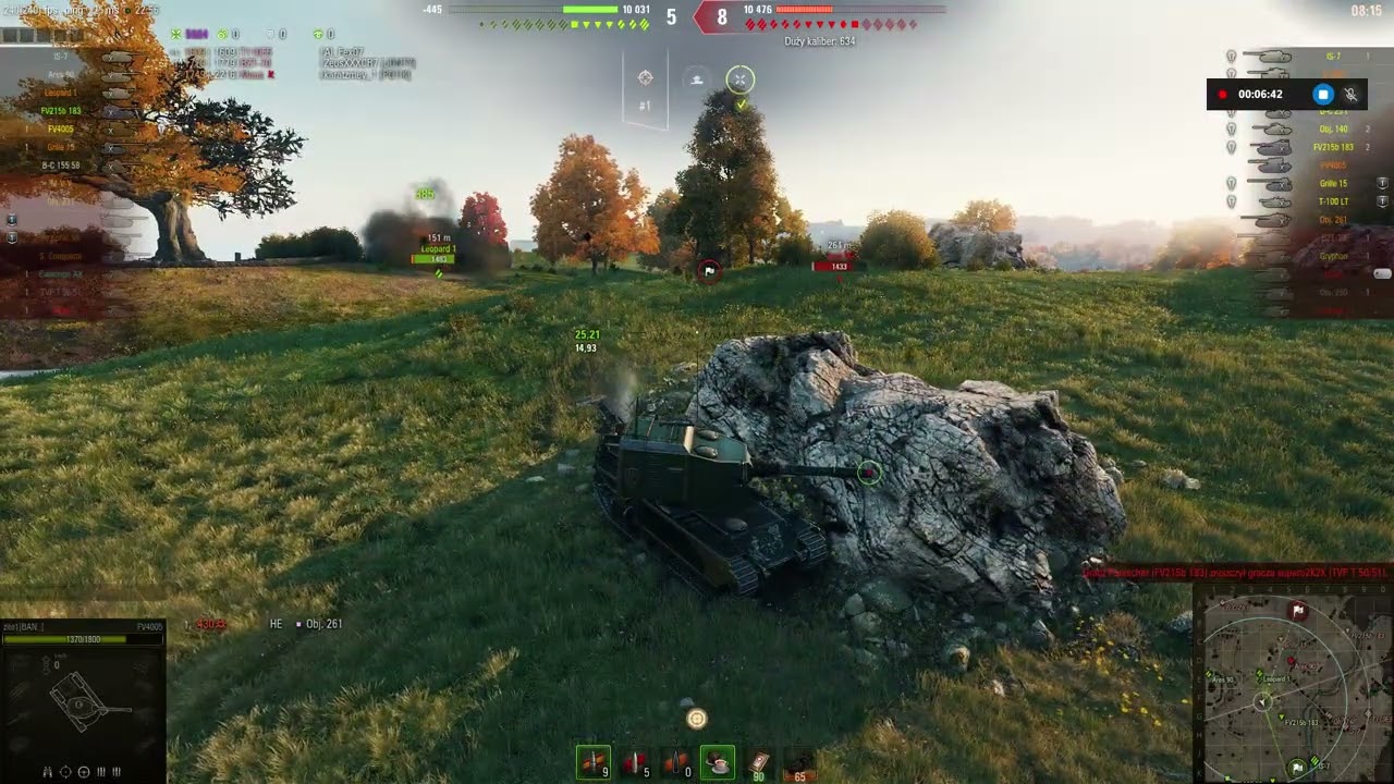 World of tanks Fv4005 Wyciag