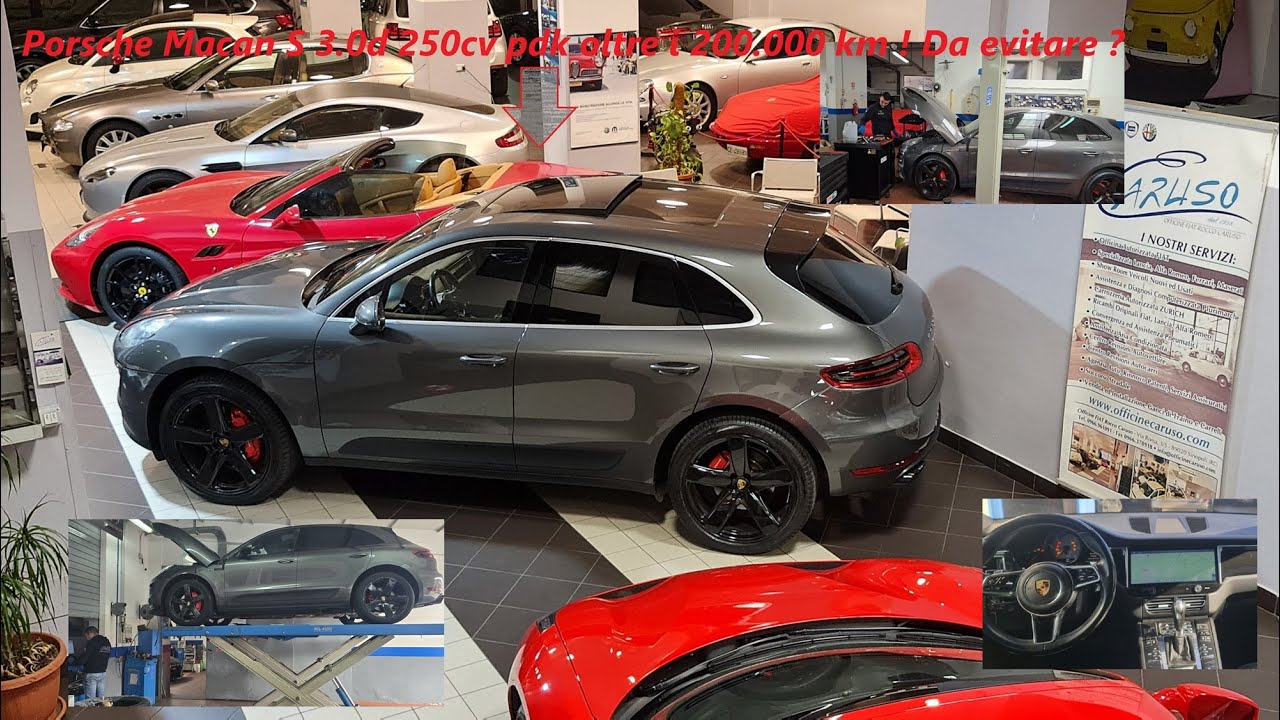 Porsche Macan S 3.0d 250cv pdk oltre i 200.000 km !  ! Da buttare  !?! #Officinecaruso