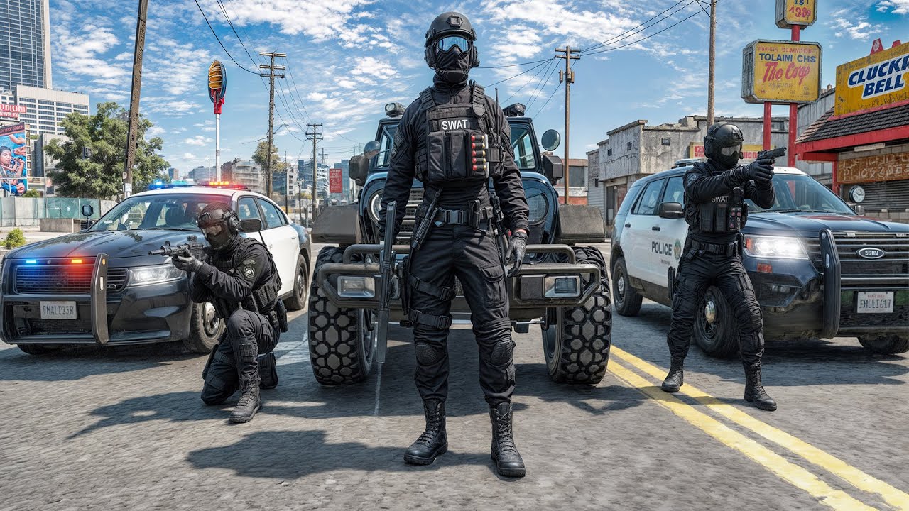 I Crashed CGF Block Party as SWAT in GTA 5 RP!