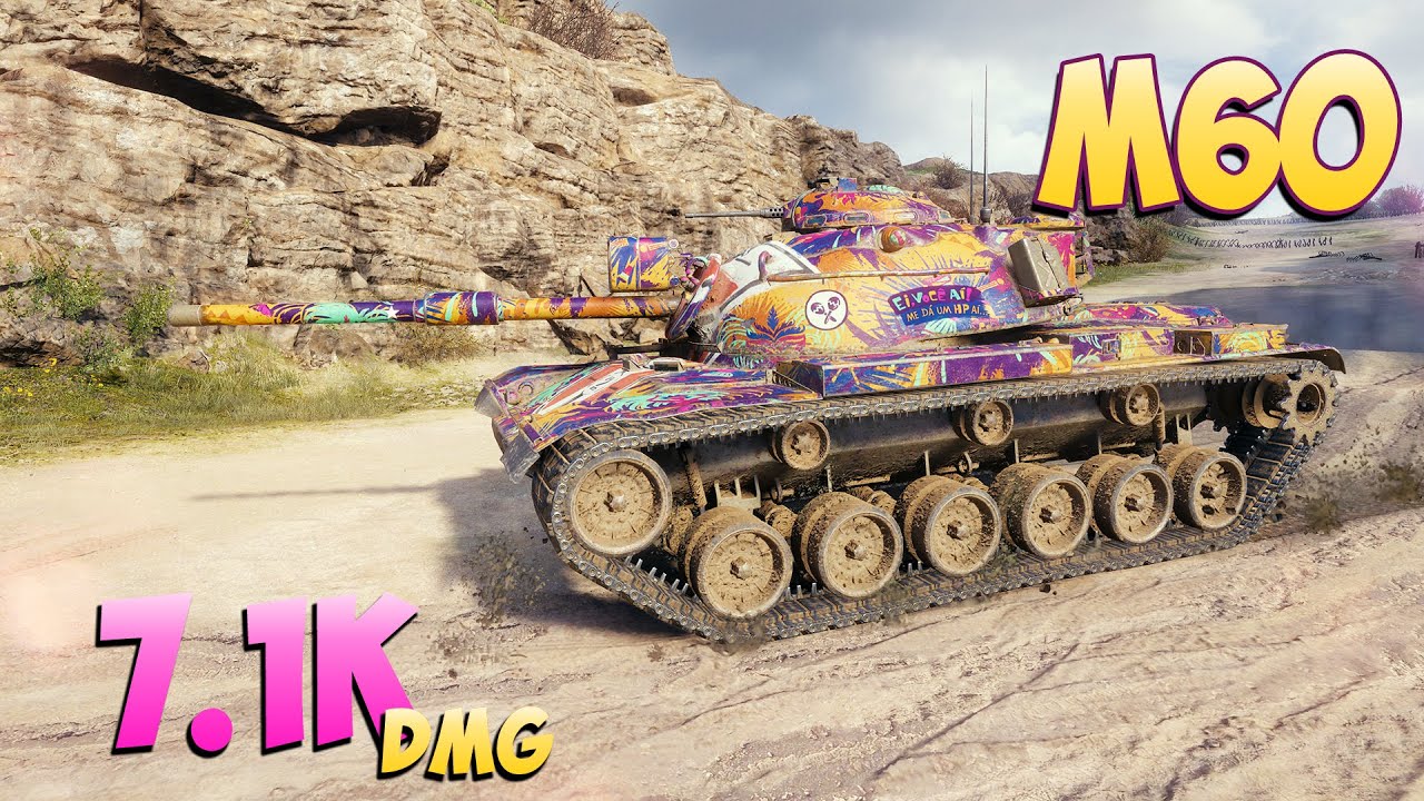M60 - 4 Фрагов 7.1K Урона - Ухоженный! - Мир Танков