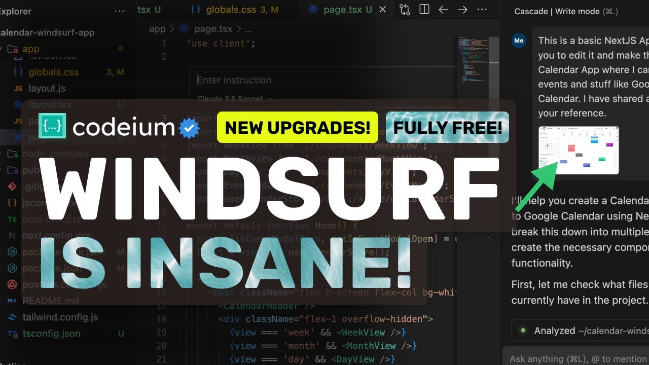 Windsurf (Upgraded) : This is The BEST AI Editor Right Now! (NEW Image Upload, Keybindings & More!)