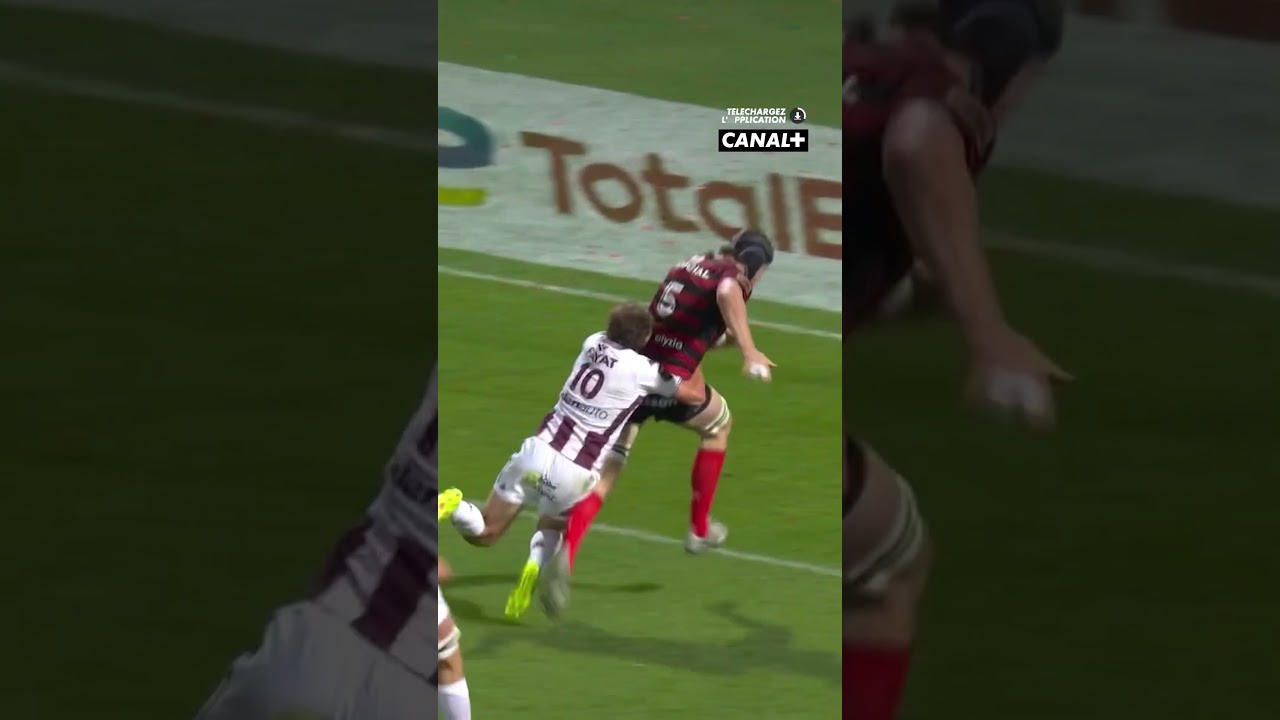 Le deuxi&egrave;me ligne toulousain fait parler sa vitesse ⚡️ #rugby #sports #top14 #toulouse