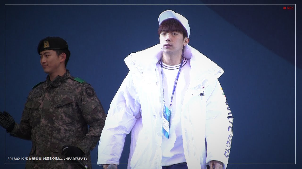 [FANCAM] WOOYOUNG(우영) :: 20180219 평창 헤드라이너쇼 - HEARTBEAT(리허설)