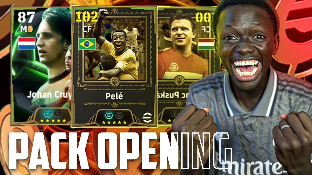 PACK OPENING EFOOTBALL MOBILE PELÉ, CRUYFF ET PUSKAS INCROYABLE 