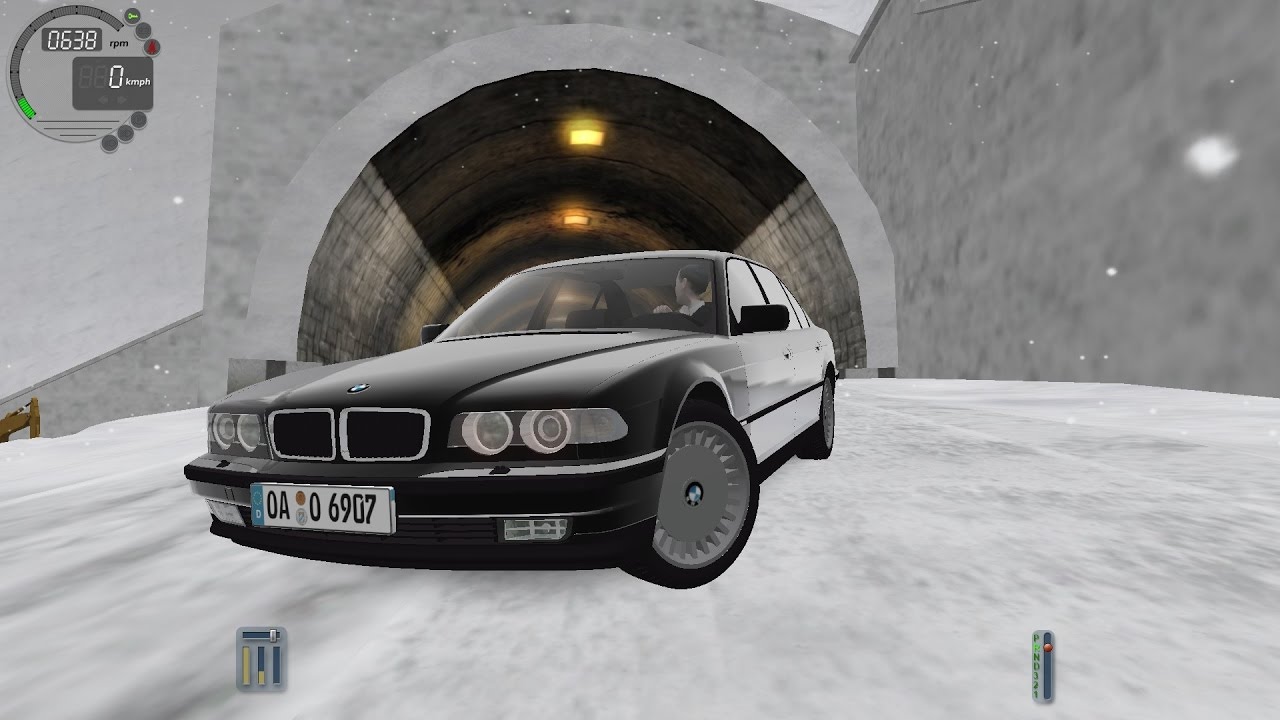 City Car Driving 1.5.3 BMW 750iL E38 Snow [G27]