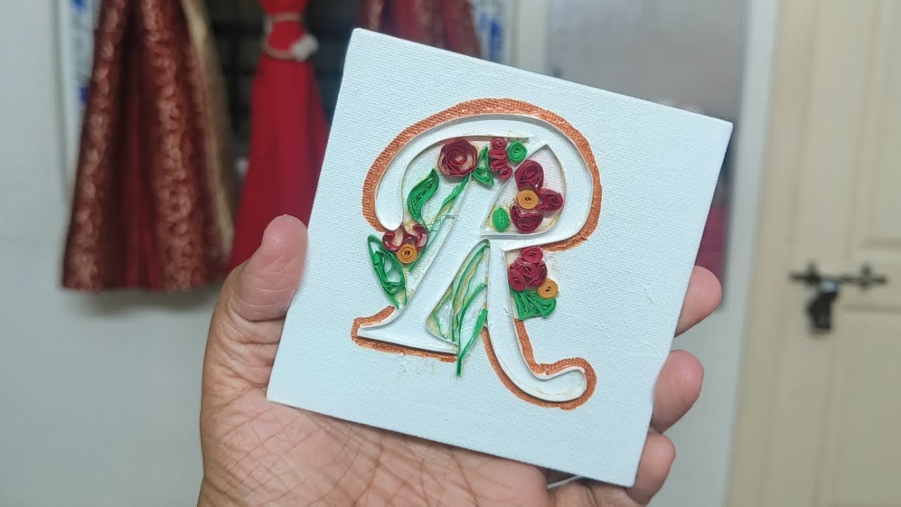 How to Make a Quilling Monogram | Beginner Friendly Paper Quilling Letters | Craft Series