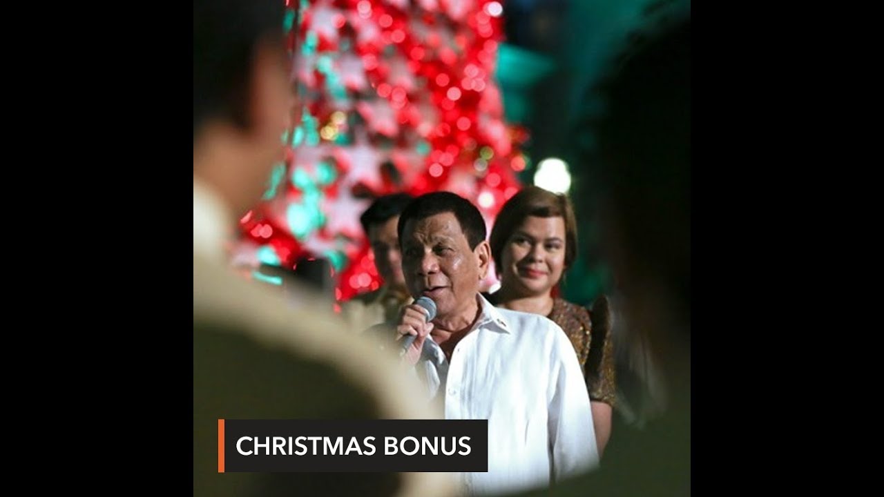 Not to be outdone by Sara, Duterte raises Malaca&ntilde;ang Christmas bonus