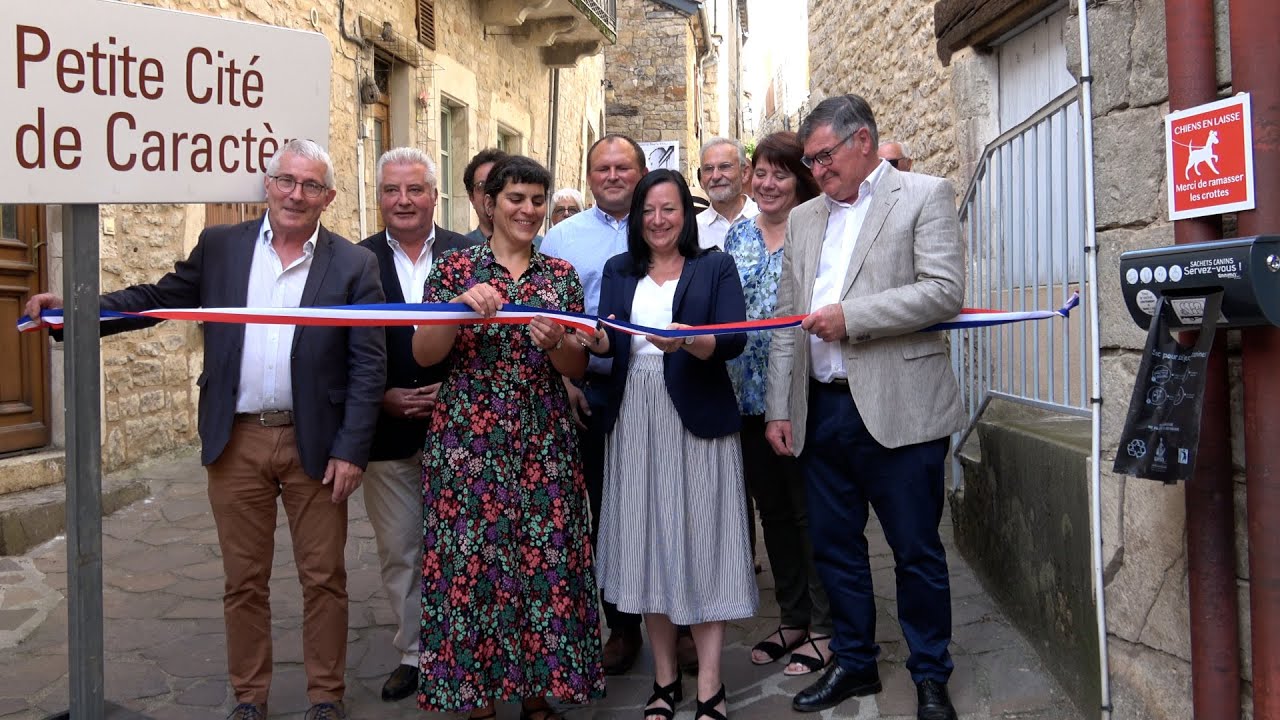 SEVERAC D&rsquo;AVEYRON  INAUGURATION PETITE CITE DE CARACTERE 21 MAI 2022