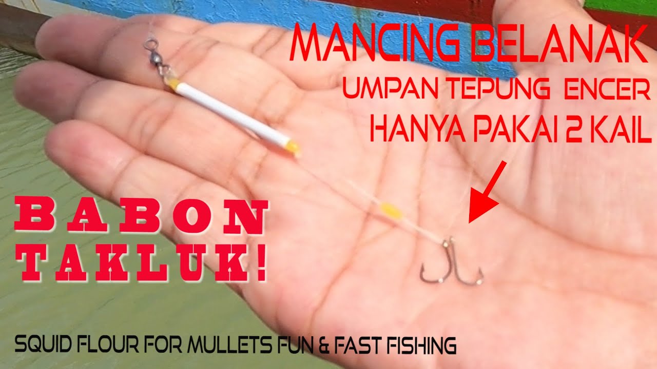 Cara Mancing Belanak Pakai 2 Kail Umpan Tepung Encer