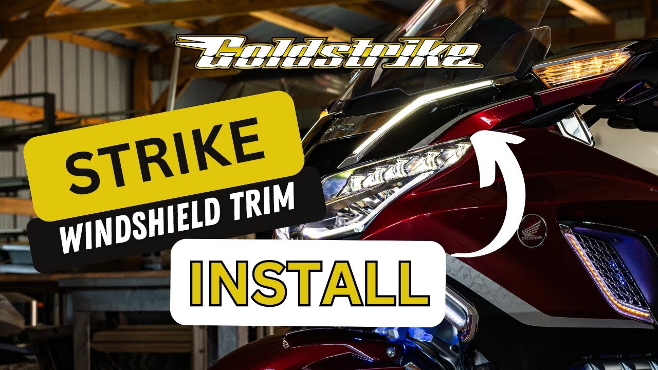 Goldstrike Strike Windshield Trim Installation for Honda Gold Wings