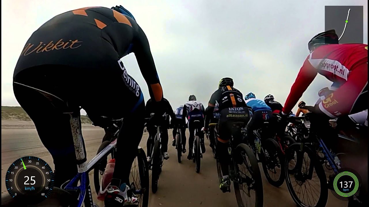 Strandrace Egmond-pier-Egmond 2016 (incl. valpartij bij Wijk aan zee)