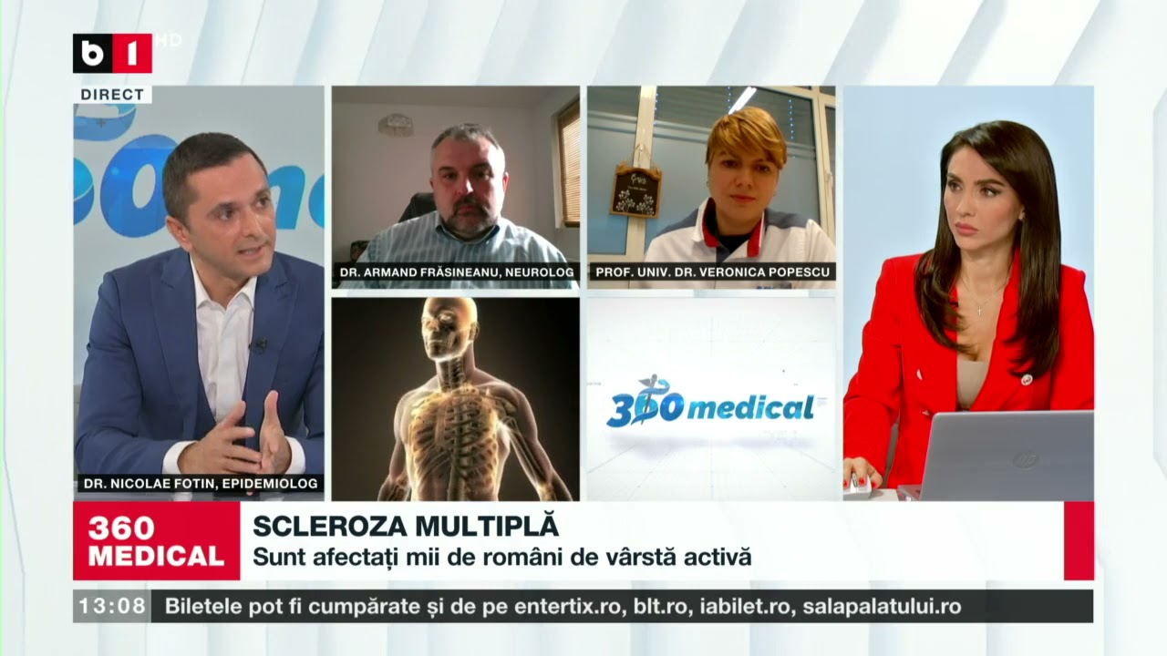 EMISIUNEA 360MEDICAL - B1TV - Scleroza multiplă, boala cu 1000 de fețe . 21.11.2021