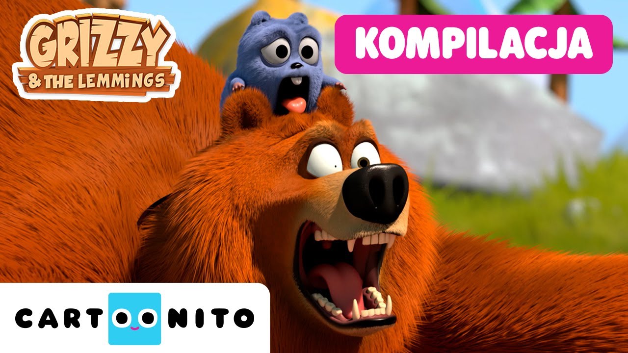 Prawie godzina z Grizzym i lemingami | Specjalna kompilacja dla dzieci | Cartoonito