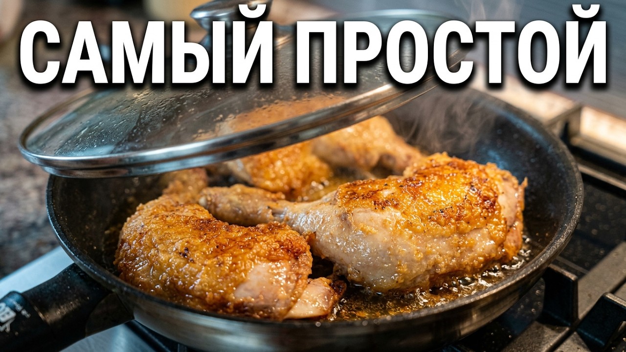 Жареные Окорочка На Сковороде, Самый Простой Рецепт, Сочные Внутри, Вкусные, Ароматные