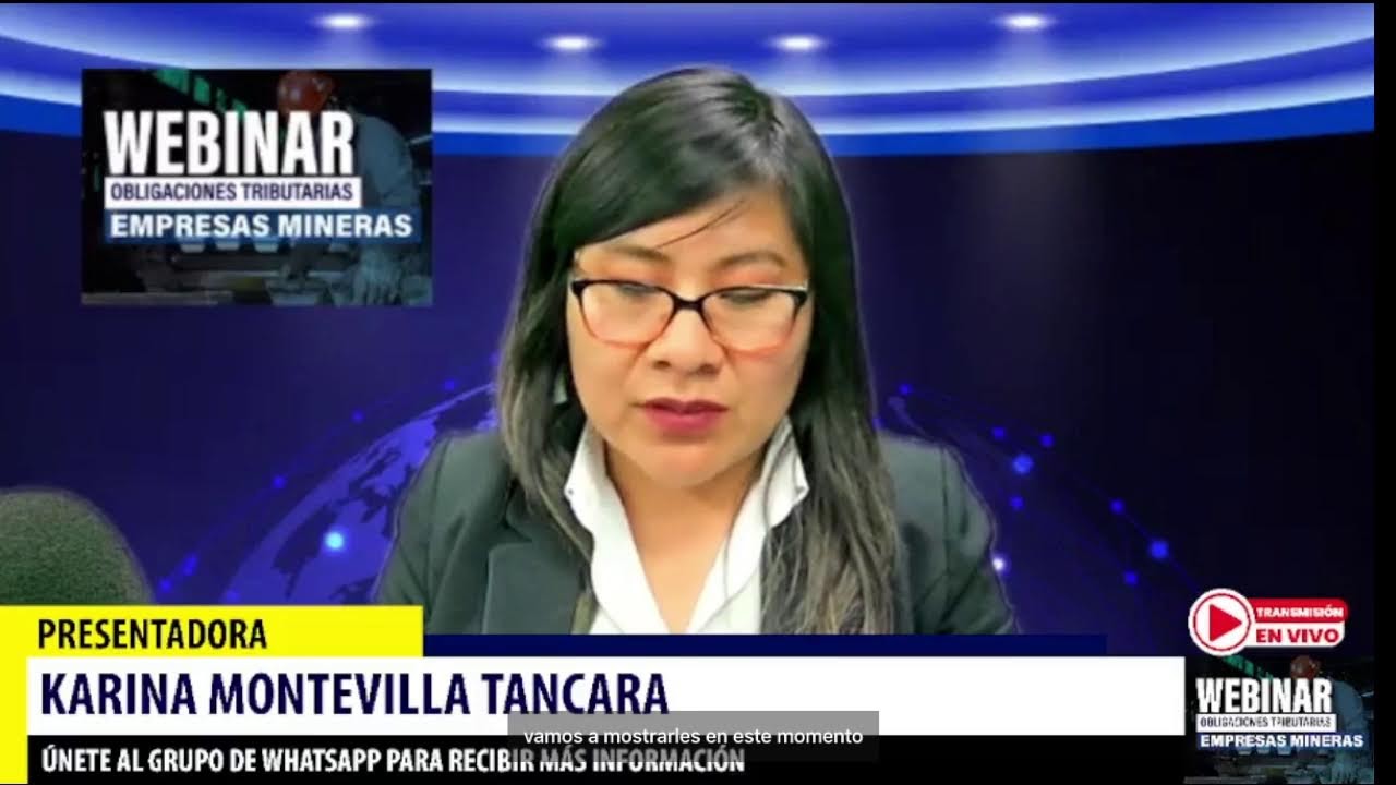 WEBINAR: OBLIGACIONES TRIBUTARIAS EMPRESAS MINERAS