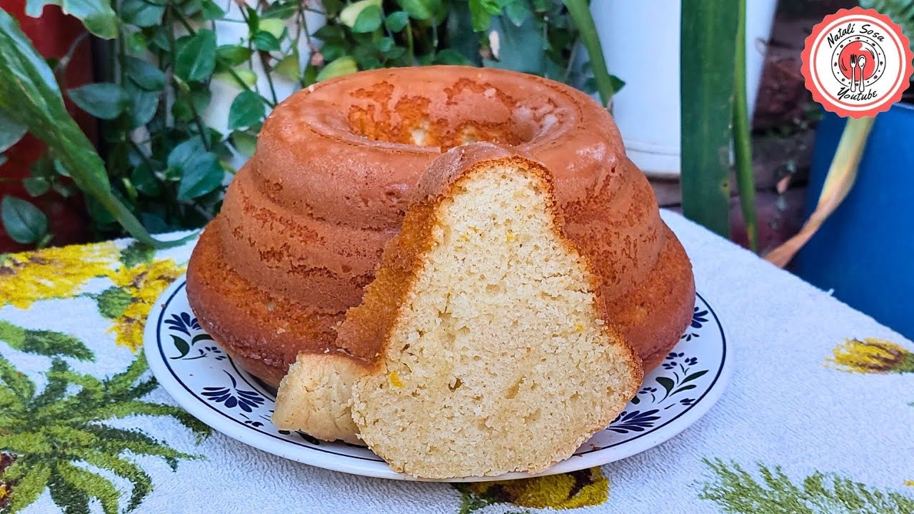 con 1 TAZA hace este BIZCOCHUELO DE NARANJA 🍊