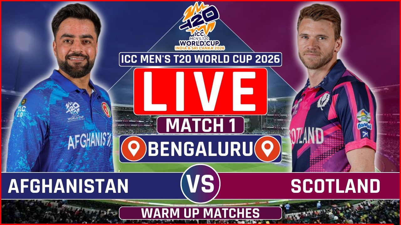 ICC Men's T20 World Cup 2026 Live: AFG vs SCO Live | Afghanistan vs Scotland Live Score & Commentary
