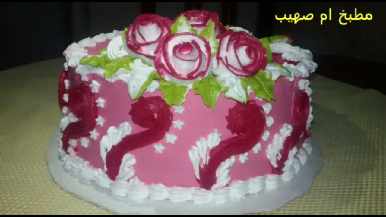 تزين كيكة عيد الحب عام 2017
