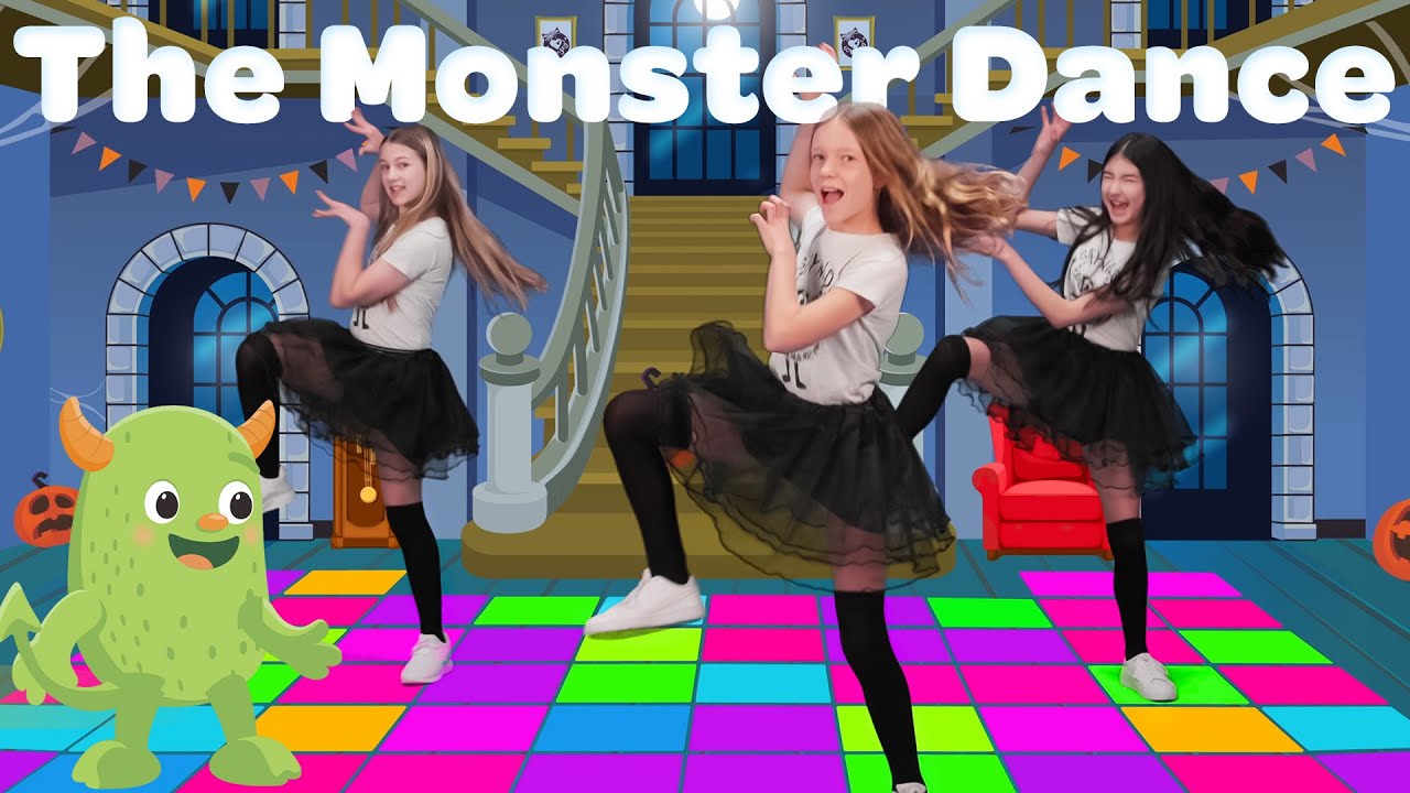 The Monster Dance Halloween Song for Kids 🎃 Easy Choreography to Dance Along With