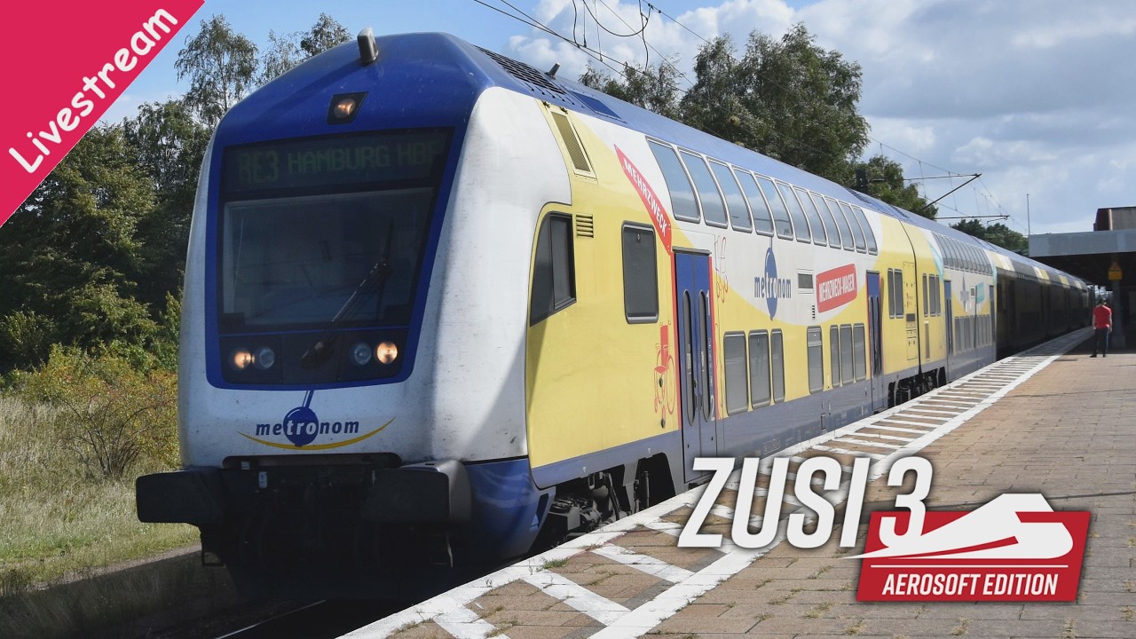 Livestream RAILConomy - Zusi3 Aerosoft Edition / Metronom Dienst | Aufzeichnung 21.02.2026 #zusi3