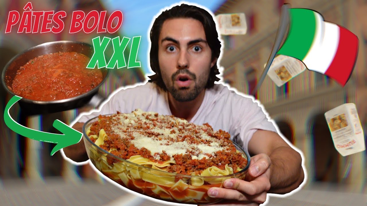 DÉGUSTATION D'UN ÉNORME PLAT DE PATES A LA BOLOGNAISE MAISON 🇮🇹(+ recette sauce bolo ultra facile)