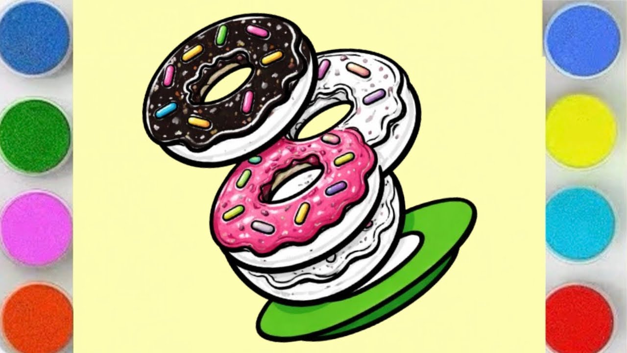 Sand Painting Donuts | Easy & Satisfying for kids & Toddlers