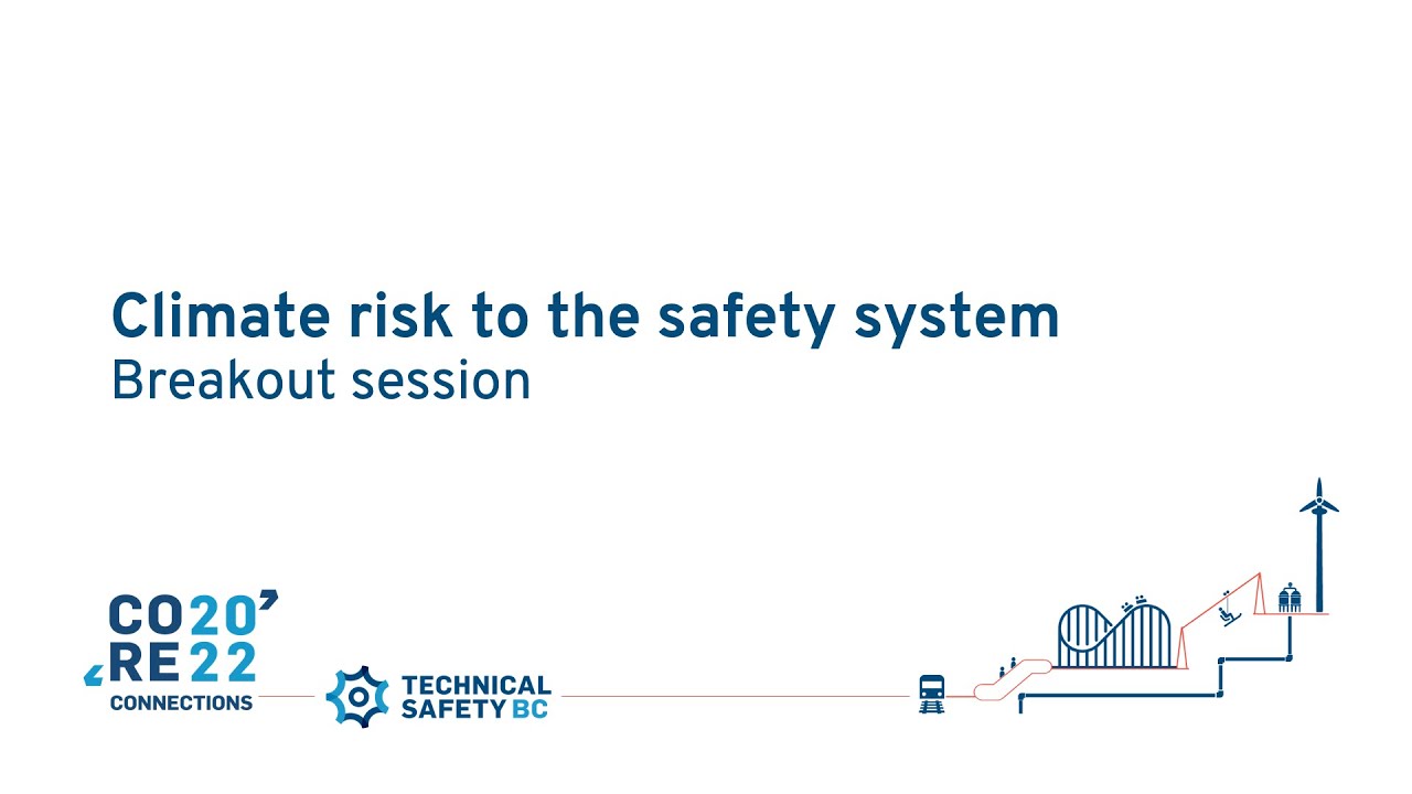 Core Connections 2022 breakout session: Climate risks to the safety system | Technical Safety BC
