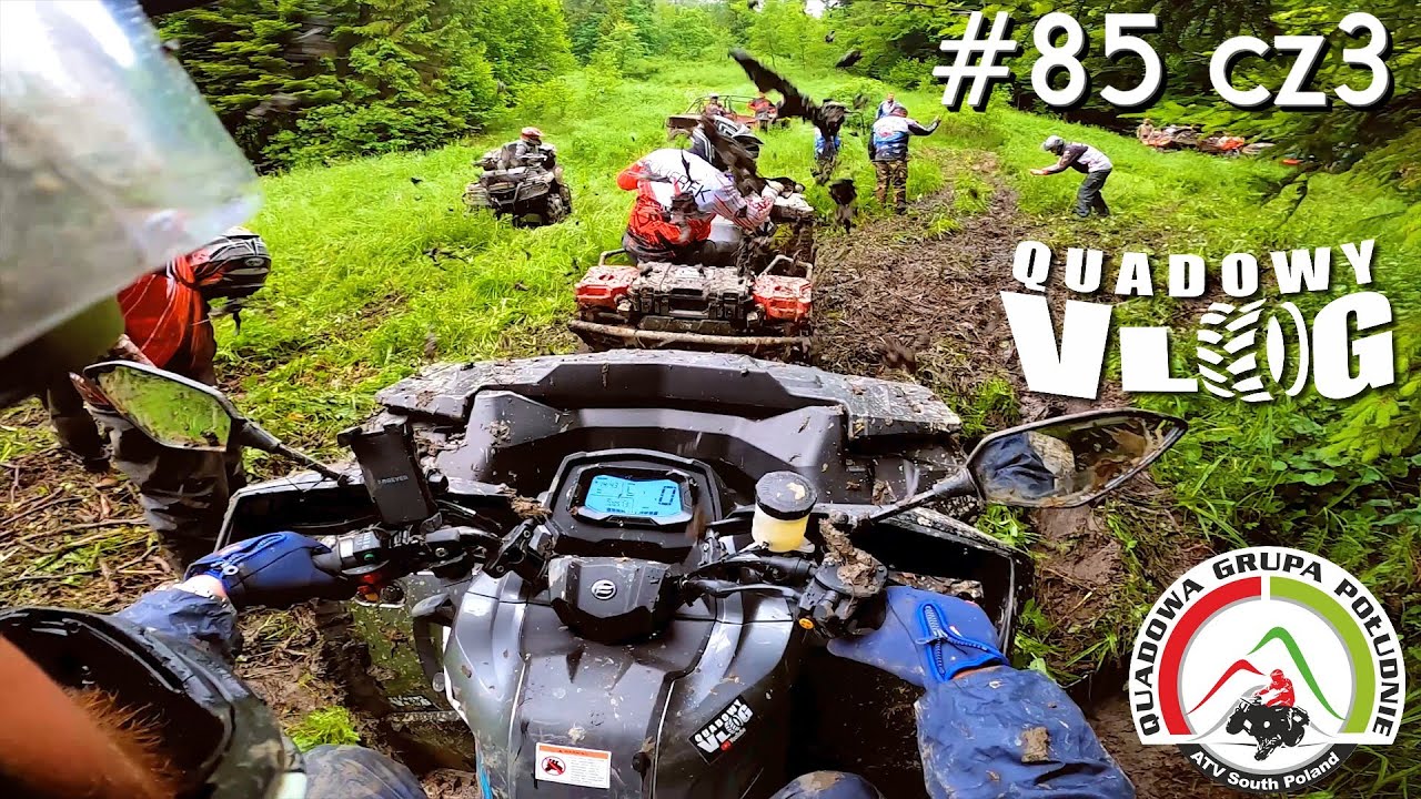 #85 cz3 - Integracja z błotem, czyli QuadLajt z Quadowa Grupa Południe ( Cf moto 850 test )