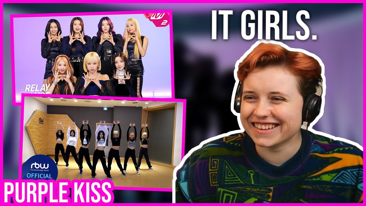 REACTION to PURPLE KISS - PONZONA DANCE PRACTICE, RELAY DANCE & GAP CRUSH & CROWN DANCE PRACTICE