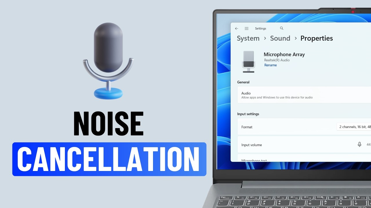 How to Reduce Background Noise on Mic Windows 11