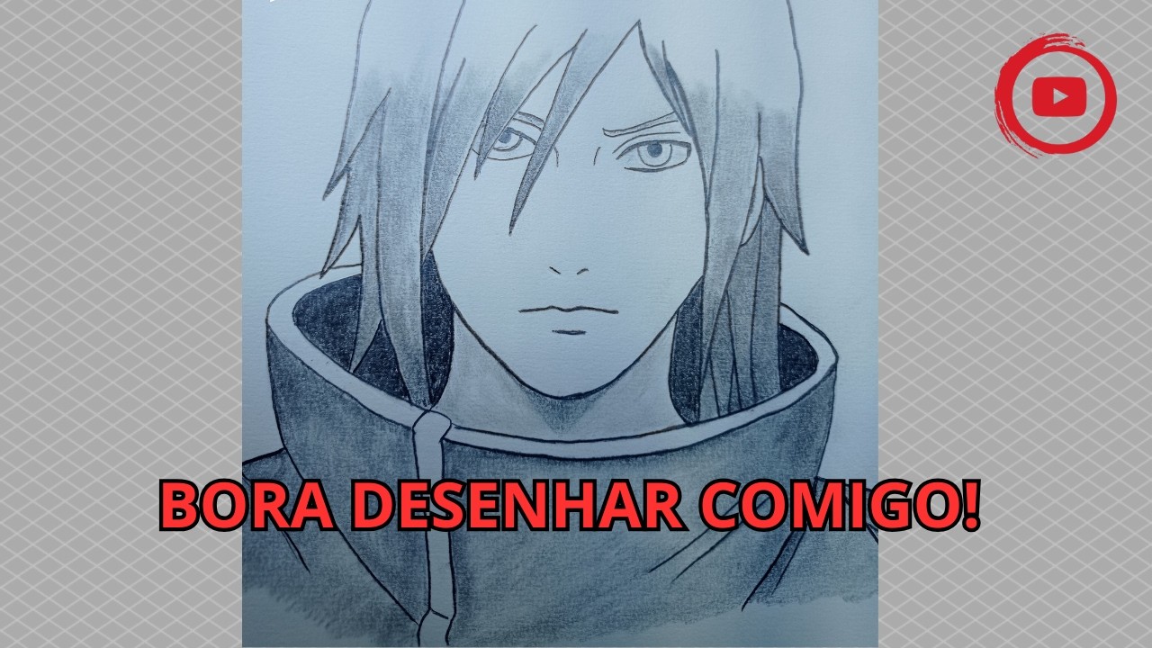 Como desenhar Nagato passo a passo.Tutorial fácil de anime  para iniciantes...