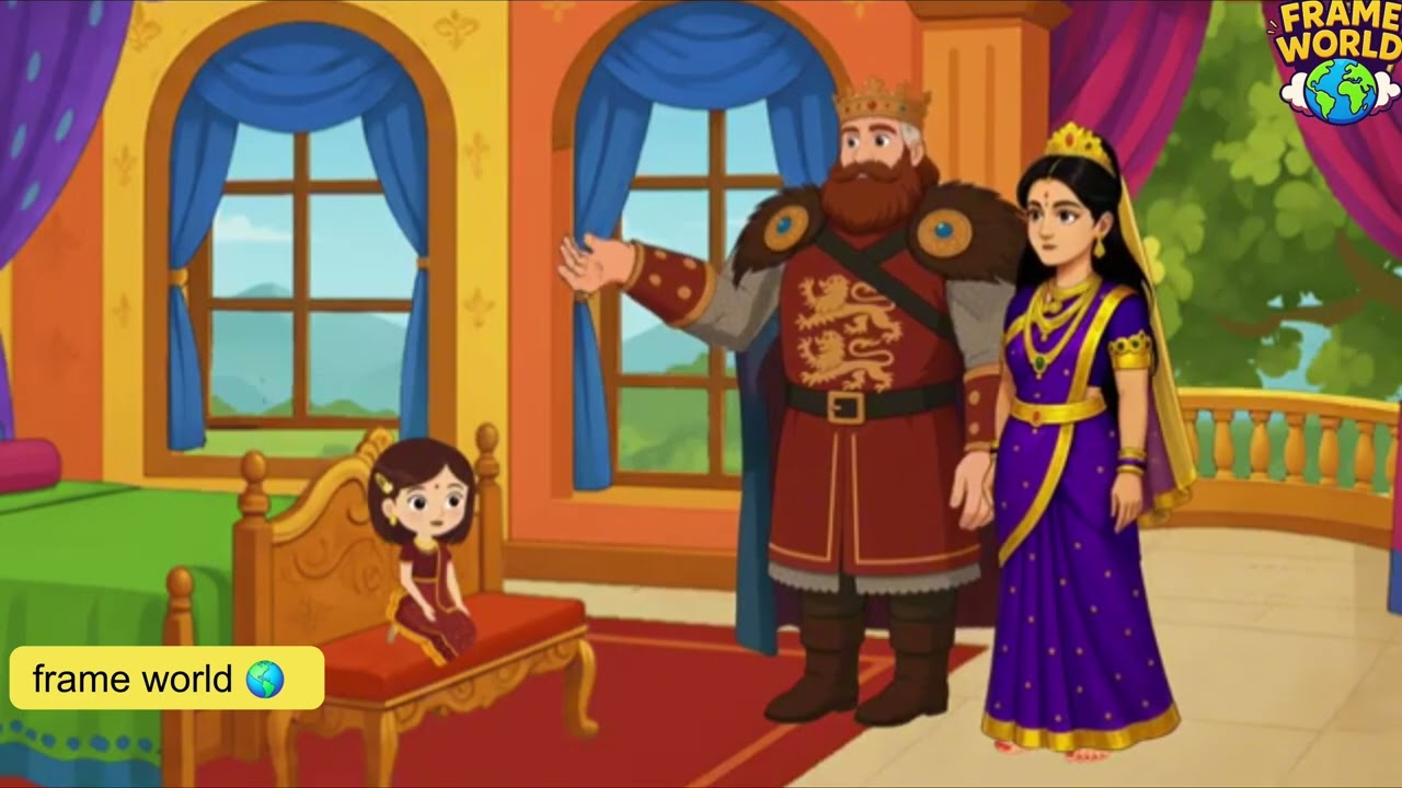 एक जैसी दो बेटियां पर किस्मत अलग! | गौरी गाय की  कहानी |Cartoon Story | Moral Story | Frame World