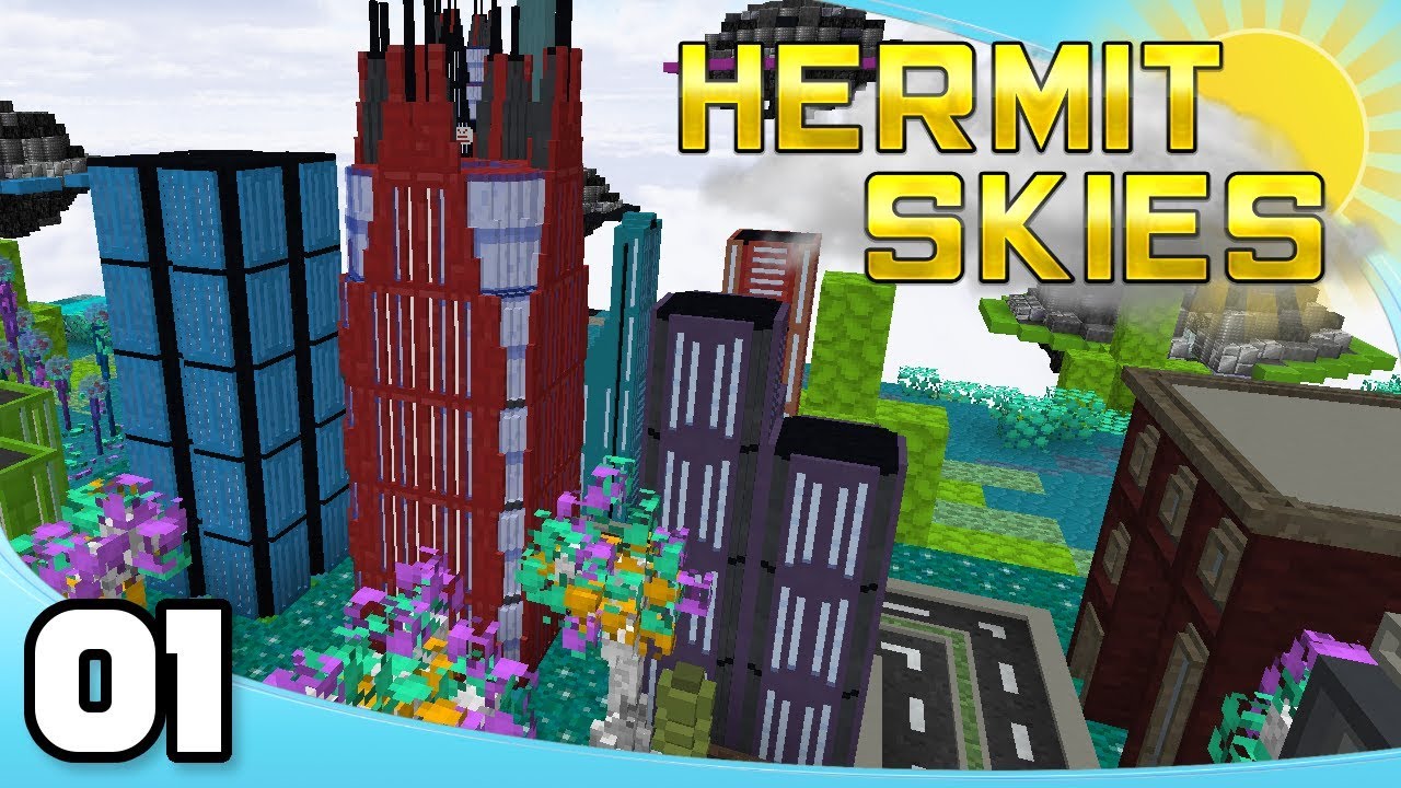 Hermit Skies - Ep. 1: A New Beginning | Project Ozone Lite - Minecraft Modded Skyblock Survival
