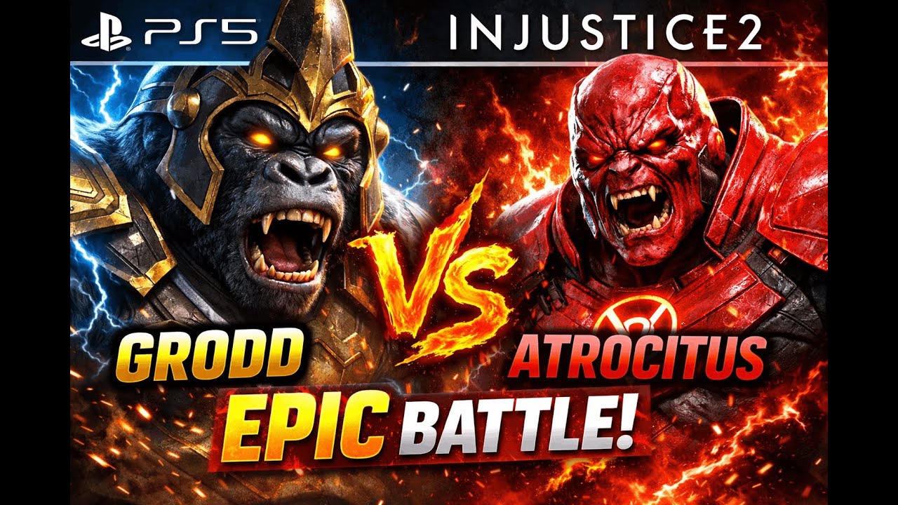 Gorilla Grodd vs Atrocitus– Epic Showdown! | Injustice 2 Battle