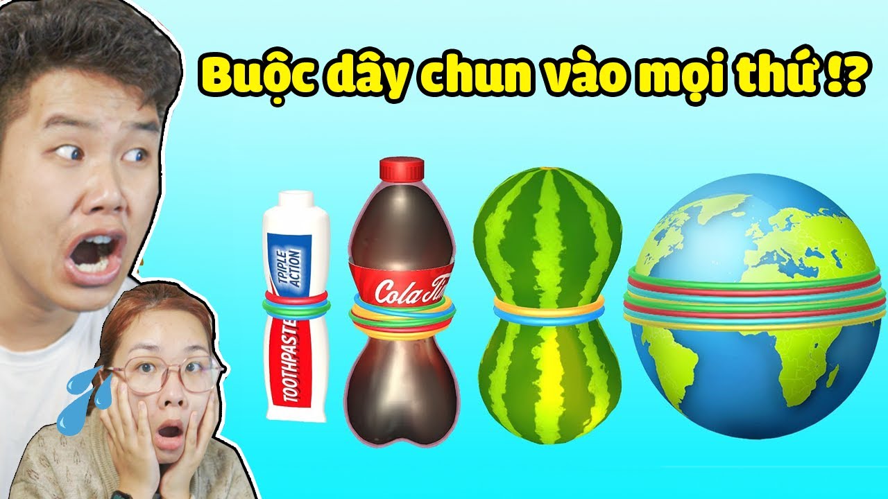 Buộc dây chun vào mọi thứ xem chuyện gì xảy ra???