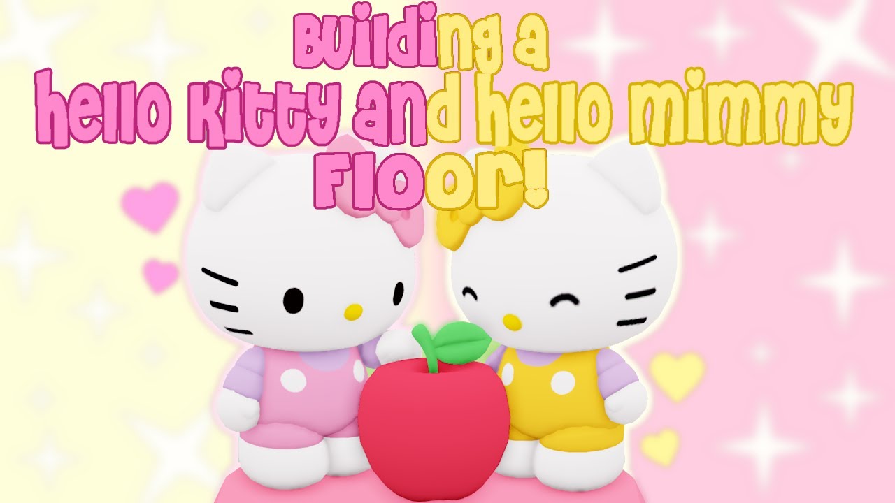 Building a Hello Kitty and Hello Mimmy Floor! | Roblox My Hello Kitty Cafe | Riivv3r