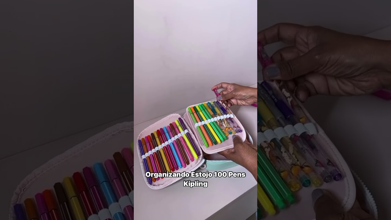 Organizando estojo 100 Pens Kipling