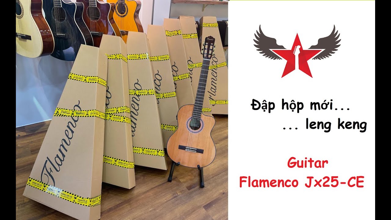 [ Đập Hộp ] Guitar Flamenco Jx25 CE | Mới cứng, Bộ EQ toàn diện nhất ???