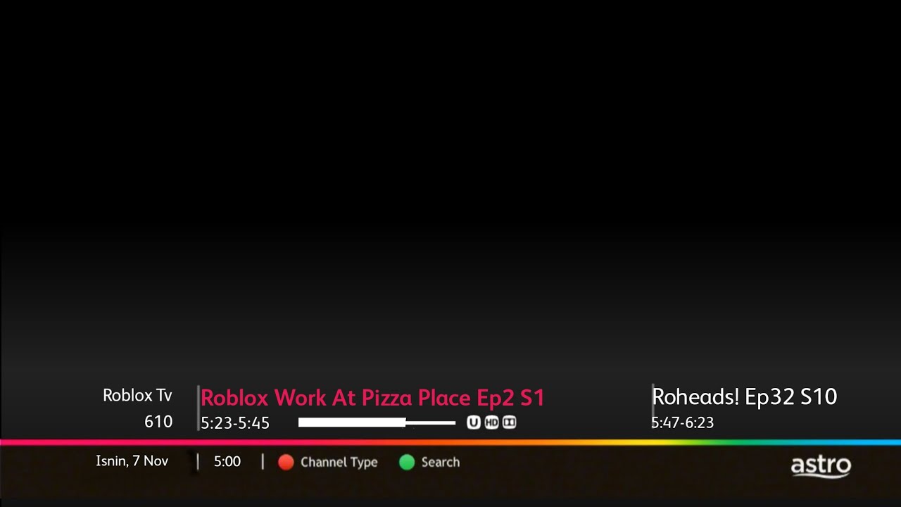 Astro channel switch Roblox Tv 610 Fanmade