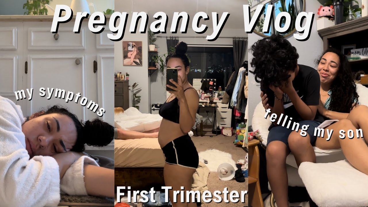 Telling My Son I'm Pregnant! | First Trimester Journey & Symptoms