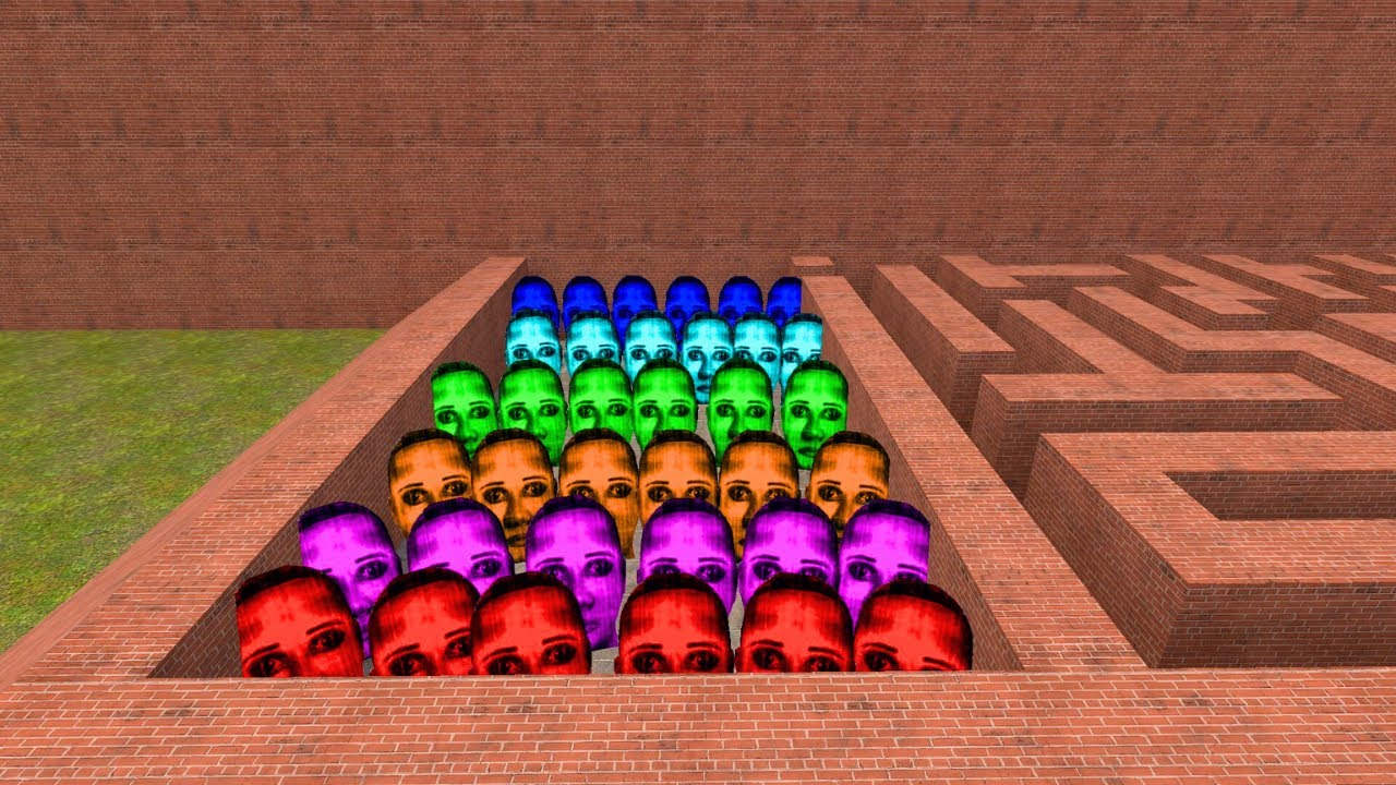 NICO’S NEXTBOTS 😱 | OBUNGA PACK & COLOURFUL SELENES | BIG MAZE SANDBOX | GMod