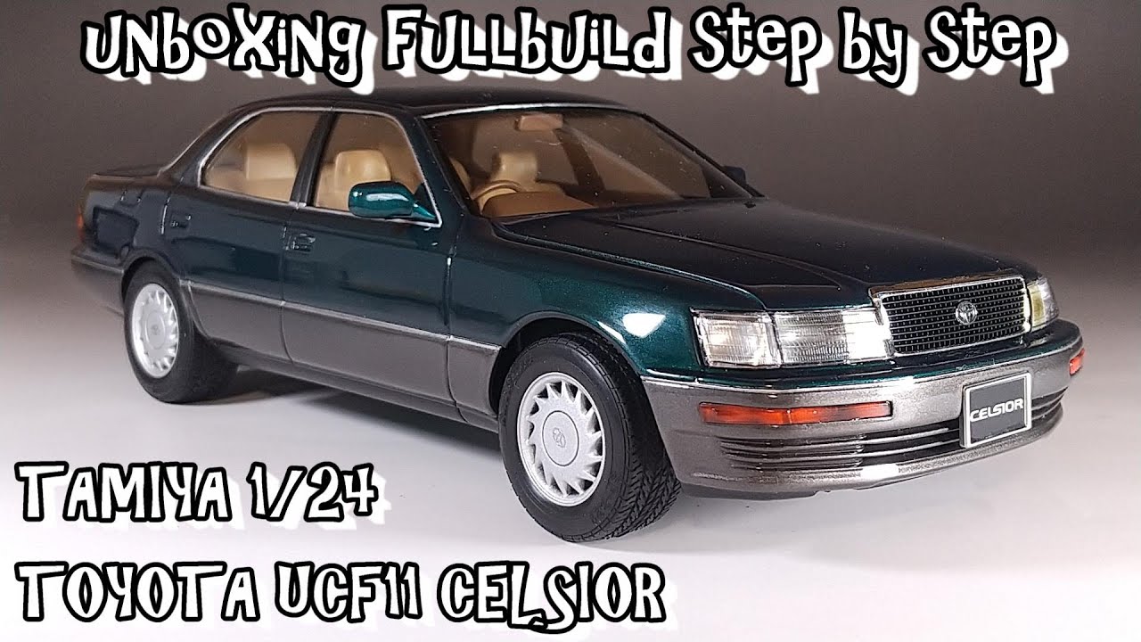 unboxing fullbuild TAMIYA 1/24 TOYOTA UCF11 CELSIOR(LEXUS LS400) Scale Car Plastic Model