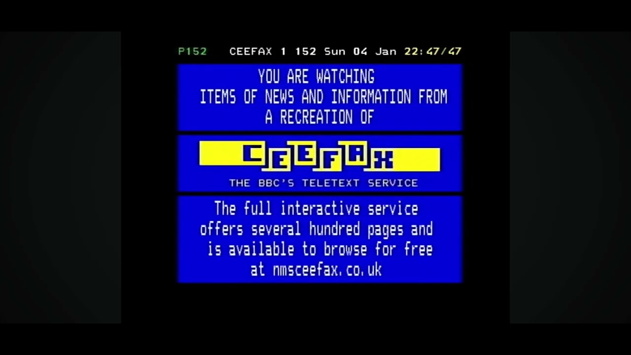 Pages from Ceefax 04/01/2026
