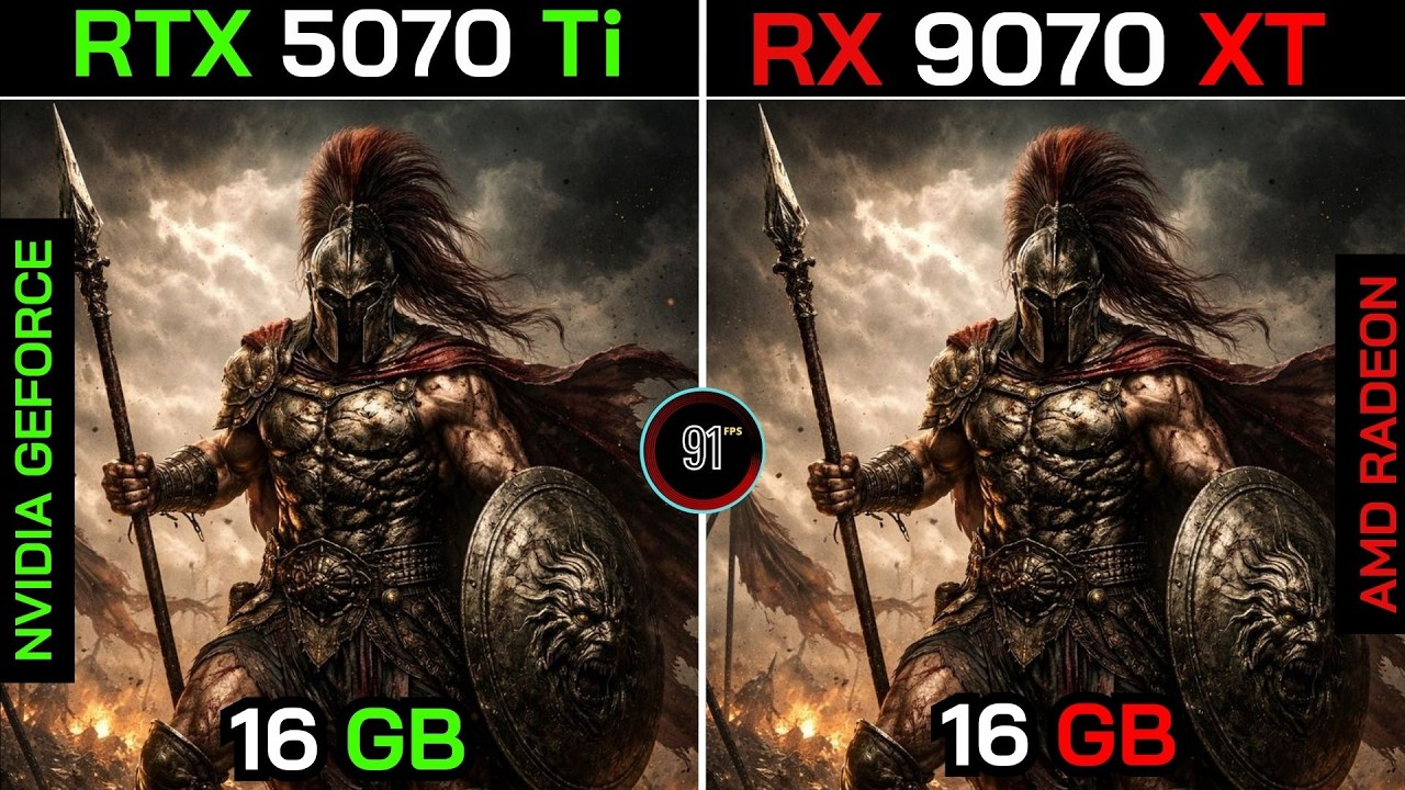 RX 9070 XT VS RTX 5070 Ti+ Ryzen&trade; 7 9800X3D : TEST IN 25 GAMES