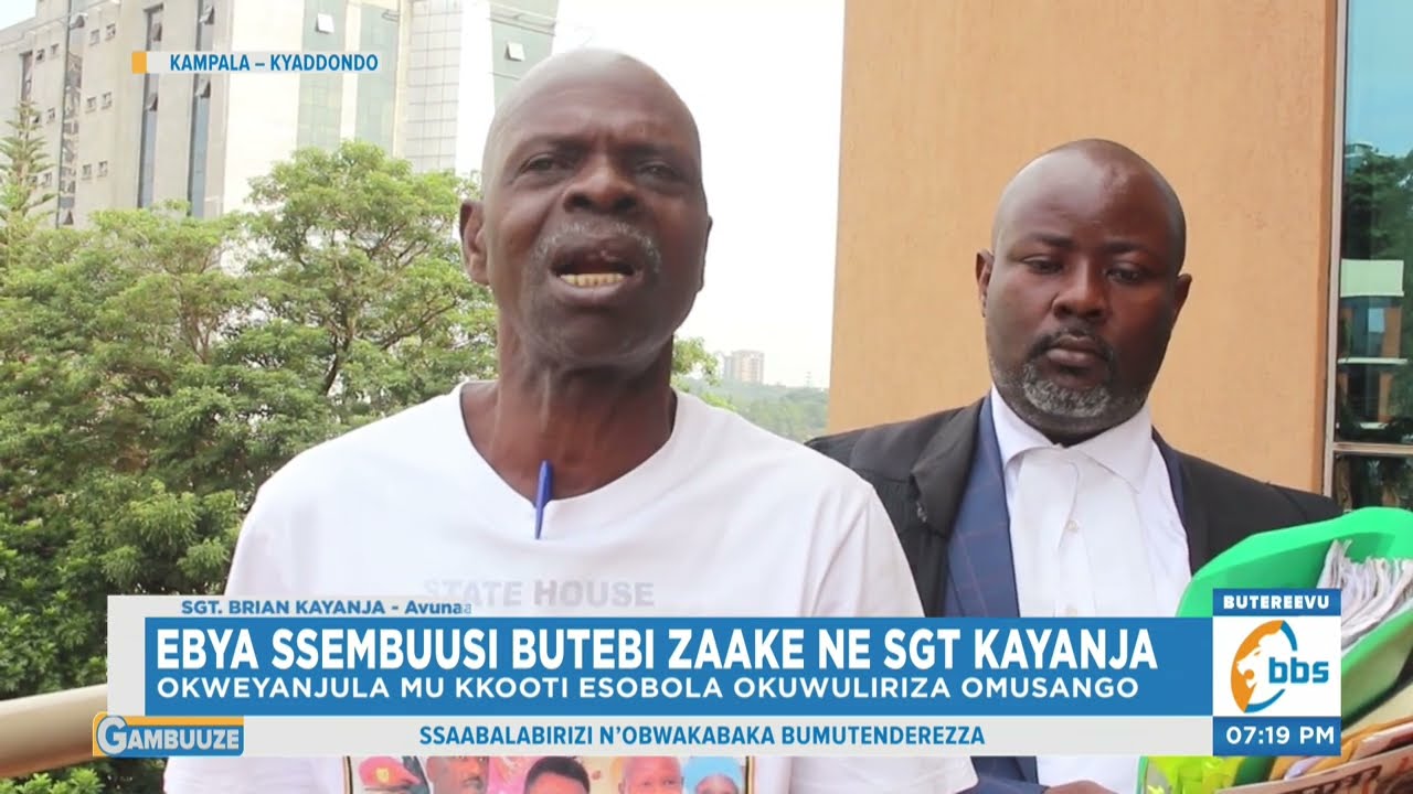 Kkooti Eragidde Butebi Zaake Okweyanjula Gyeri, Avunaanibwa Gwakulebula Sgt. Kayanja
