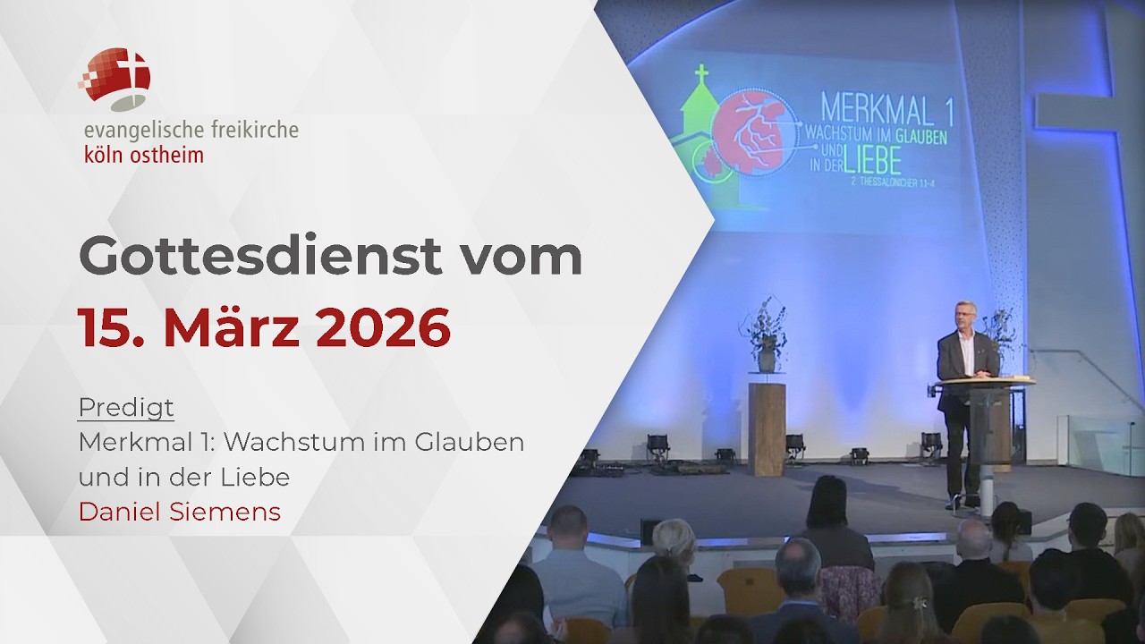 Gottesdienst der evangelischen Freikirche Köln
