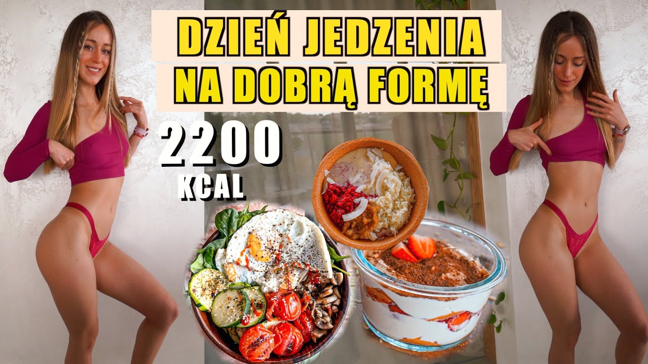 VLOG - DZIEŃ JEDZENIA 2200KCAL/ WYBIELANIE ZĘBÓW/ TRENING